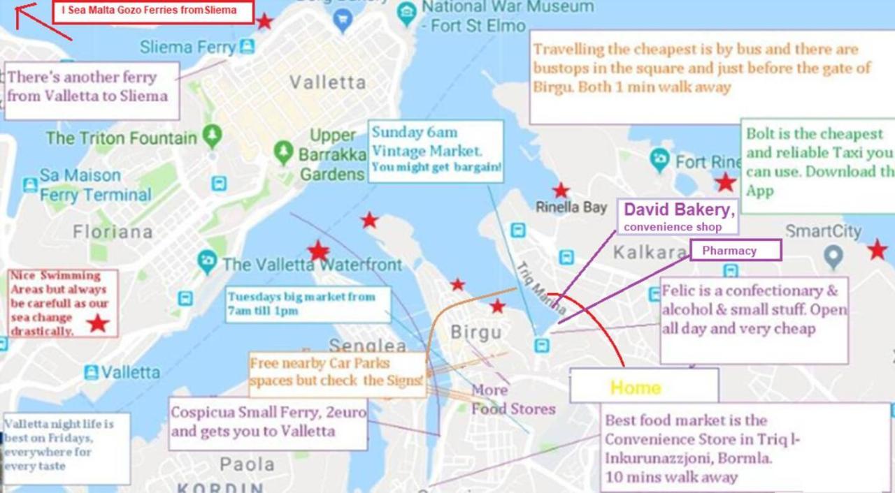 Modern Apt Kalkara Seafront! Ngoại thất bức ảnh